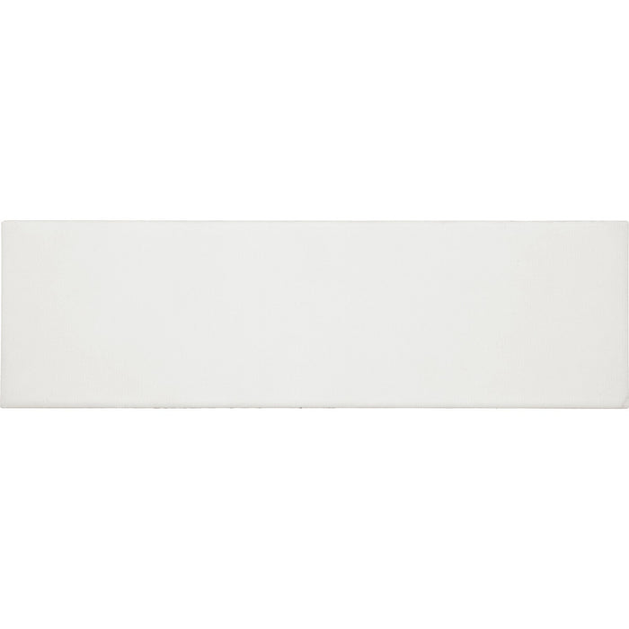 Daltile - Stencil 4 in. x 12 in. Porcelain Floor Tile - White