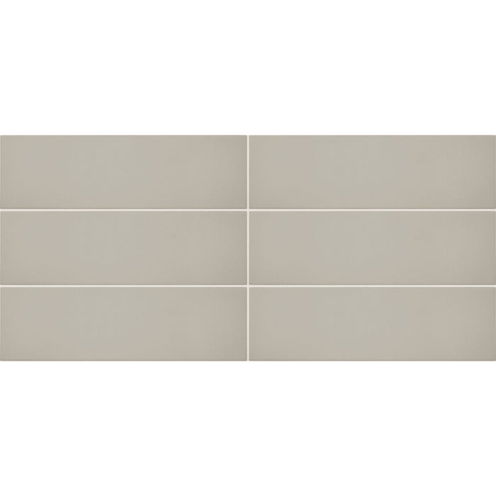 Daltile - Stencil 4 in. x 12 in. Porcelain Floor Tile - Beige Grid View