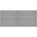 Daltile - Stencil 4 in. x 12 in. Ceramic Wall Tile - Half Moon Matte - Grey Grid Layout