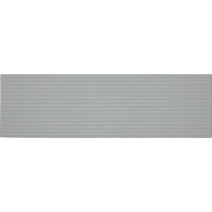 Daltile - Stencil 4 in. x 12 in. Ceramic Linear Wall Tile - Grey