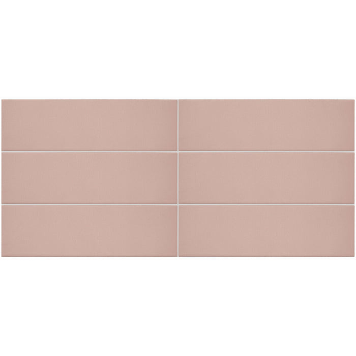 Daltile - Stencil 4 in. x 12 in. Porcelain Floor Tile - Blush Grid View