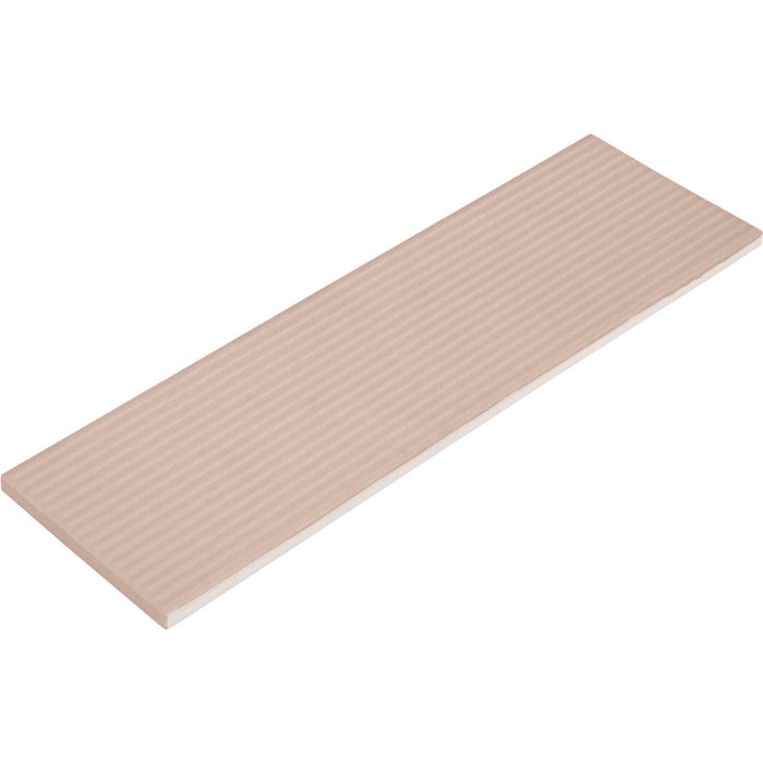 Daltile - Stencil 4 in. x 12 in. Ceramic Linear Wall Tile - Blush