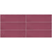 Daltile - Stencil 4 in. x 12 in. Porcelain Floor Tile - Berry Grid Layout