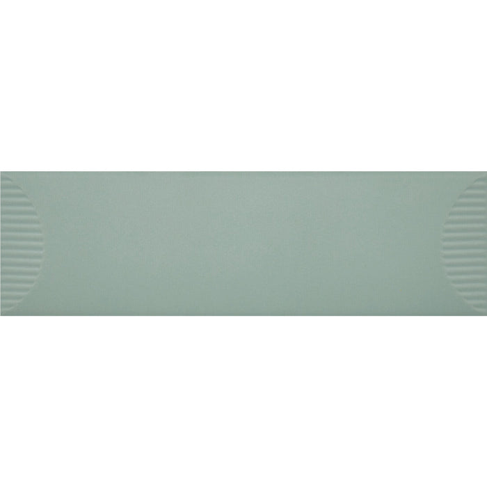 Daltile - Stencil 4 in. x 12 in. Ceramic Wall Tile - Half Moon Matte - Mint