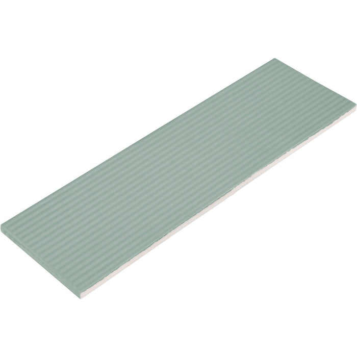 Daltile - Stencil 4 in. x 12 in. Ceramic Linear Wall Tile - Mint