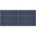 Daltile - Stencil 4 in. x 12 in. Ceramic Wall Tile - Half Moon Matte - Indigo Grid View