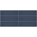 Daltile - Stencil 4 in. x 12 in. Ceramic Linear Wall Tile - Indigo Grid Layout