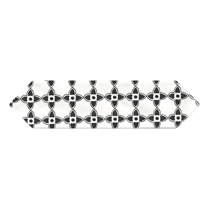 Daltile - Stagecraft - 3 in. x 12 in. Picket Deco Wall Tile - Ensemble Black Mix SC70