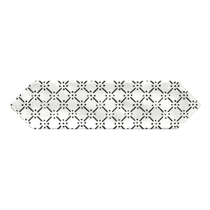 Daltile - Stagecraft - 3 in. x 12 in. Picket Deco Wall Tile - Ensemble Black Mix SC70