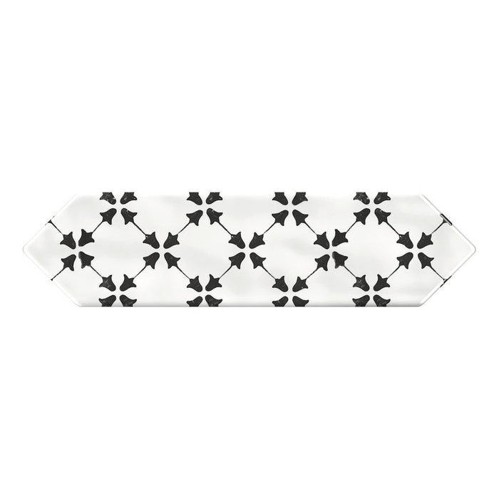 Daltile - Stagecraft - 3 in. x 12 in. Picket Deco Wall Tile - Ensemble Black Mix SC70