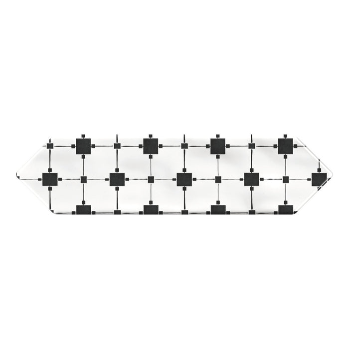 Daltile - Stagecraft - 3 in. x 12 in. Picket Deco Wall Tile - Ensemble Black Mix SC70