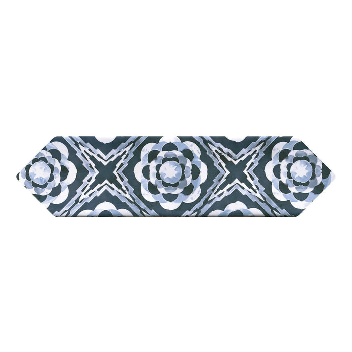 Daltile - Stagecraft - 3 in. x 12 in. Picket Deco Wall Tile - Cameo Blue Mix SC71