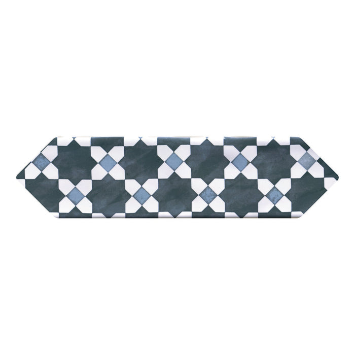 Daltile - Stagecraft - 3 in. x 12 in. Picket Deco Wall Tile - Cameo Blue Mix SC71