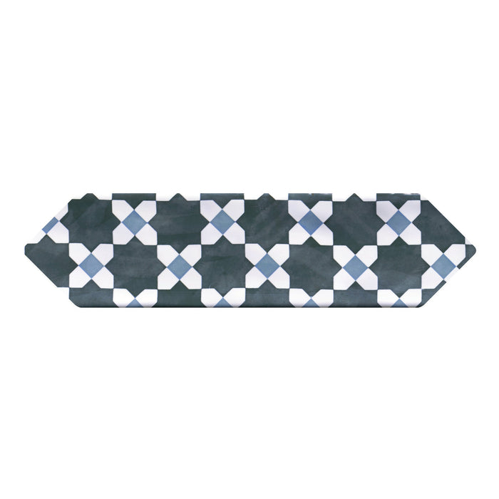 Daltile - Stagecraft - 3 in. x 12 in. Picket Deco Wall Tile - Cameo Blue Mix SC71