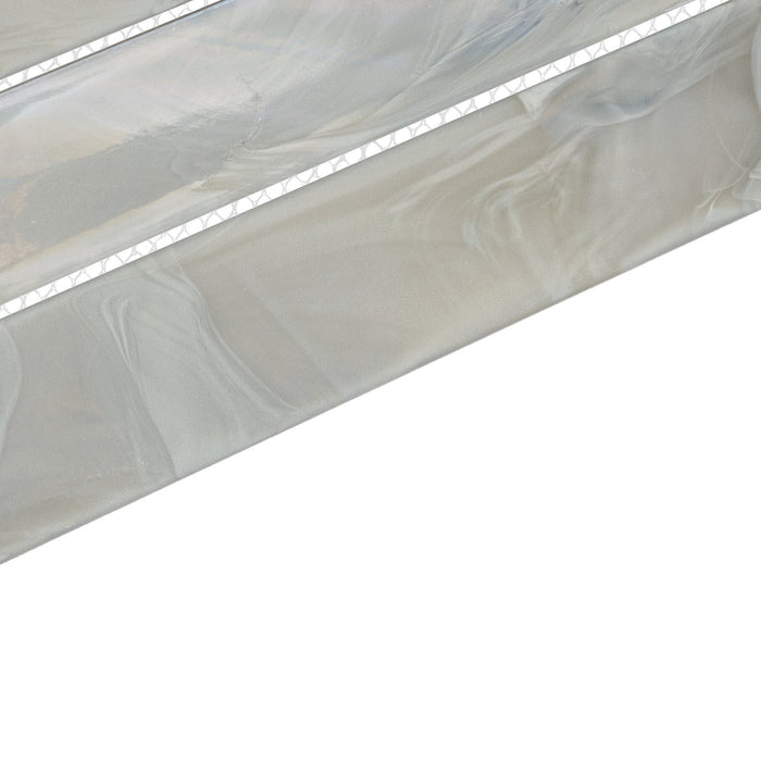 Daltile - Starcastle Glass Chevron Mosaic - Galactic Swirl Close View