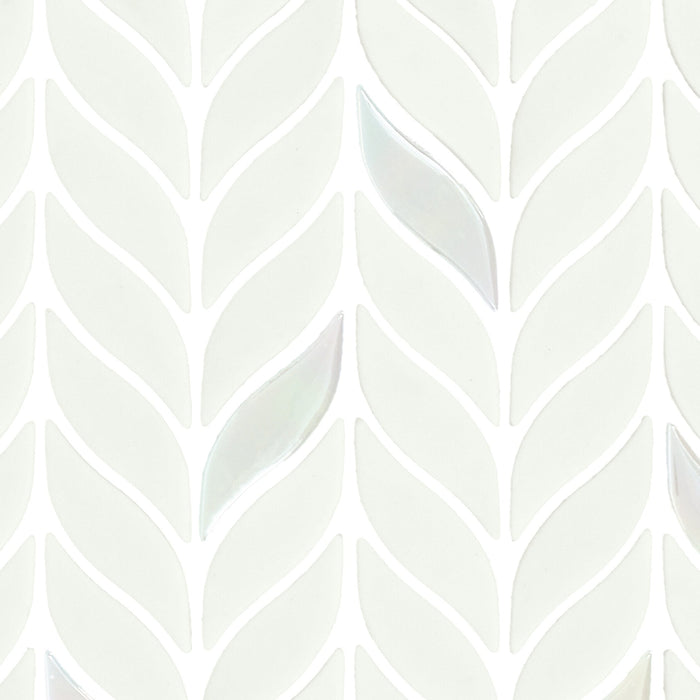 Daltile - Starcastle Glass Leaf Mosaic - Celestial