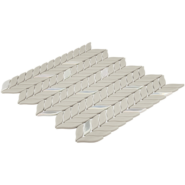 Daltile - Starcastle Glass Leaf Mosaic - Comet angled View