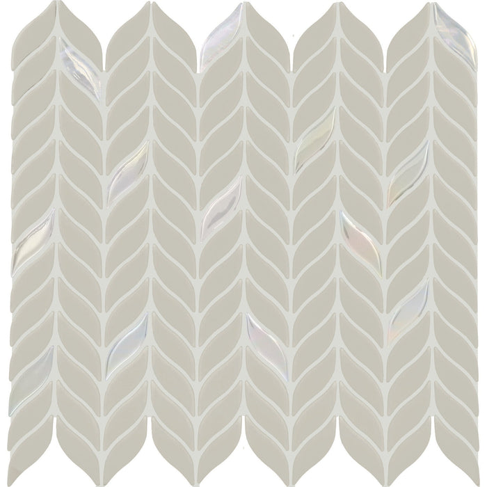 Daltile - Starcastle Glass Leaf Mosaic - Comet