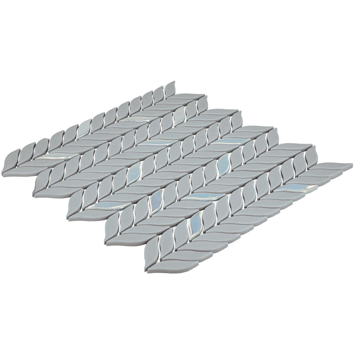 Daltile - Starcastle Glass Leaf Mosaic - Wonderstar angled view