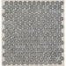 Daltile - Metallica Penny Round Mosaic - Stainless Steel