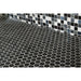 Daltile Uptown Glass 1 in. x 1 in. Hex Glass Mosaic - Matte Ebony Instaled