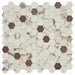 Daltile Uptown Glass 1 in. x 1 in. Metallic Hex Glass Mosaic - Posh Bronze