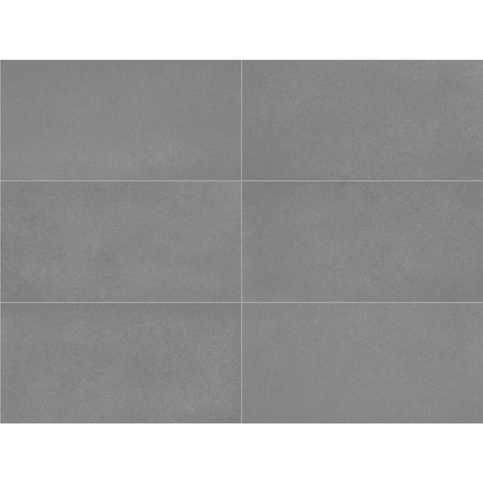 Daltile - Volume 1.0 - 12 in. x 24 in. Glazed Porcelain Tile - Thunder