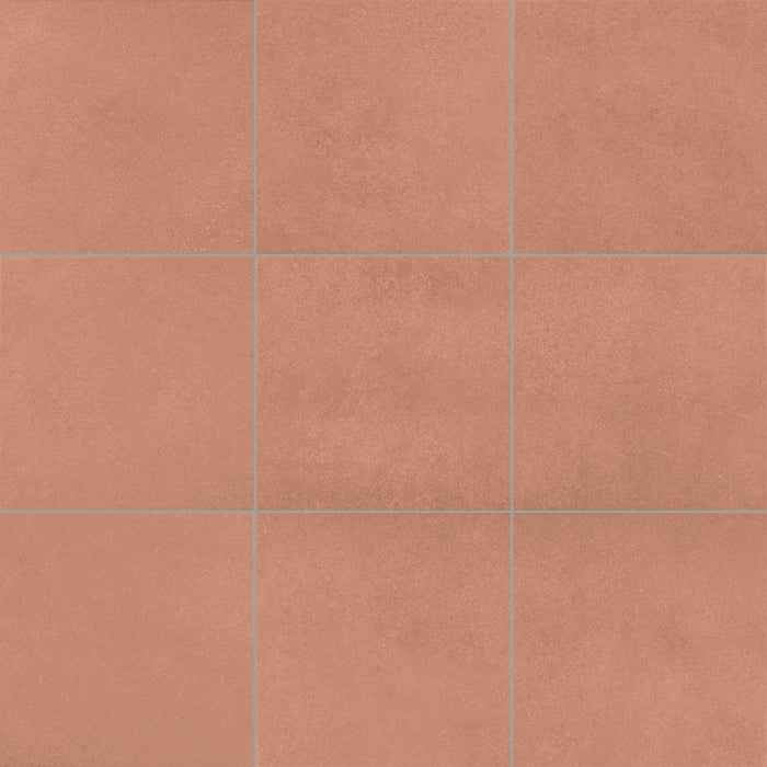 Daltile - Volume 1.0 - 12 in. x 12 in. Glazed Porcelain Tile - Clay
