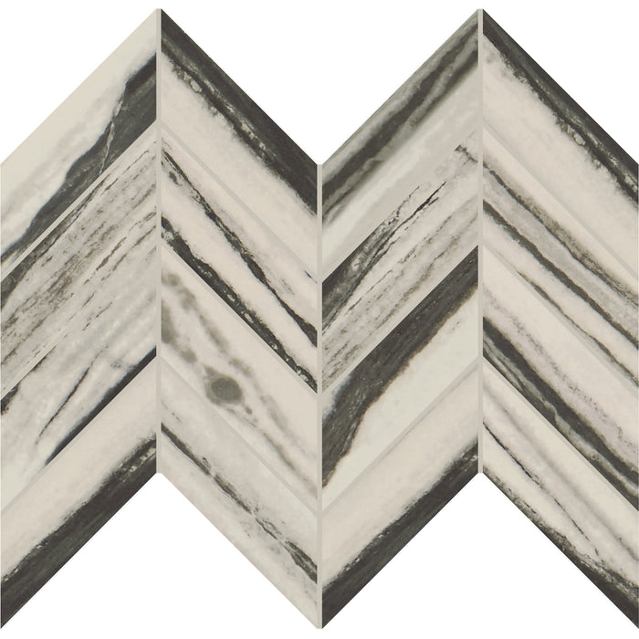 Daltile - Vertuo 2 in. x 5 in. Colorbody Porcelain Chevron Tile - Stria Bravura
