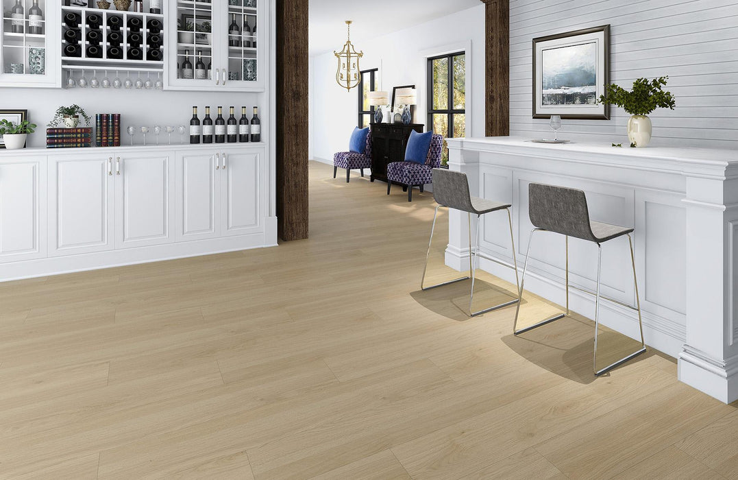 Tesoro - Glen Vista - 9 in. x 60 in. - Luxury Engineered Laminate Plank - Champagne Installed