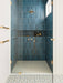 Bedrosians Tile & Stone - Makoto 2" Round Floor & Wall Mosaic - Shoji White Shower Install