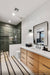 Bedrosians Tile & Stone - Makoto 2" Round Floor & Wall Mosaic - Shoji White Installed