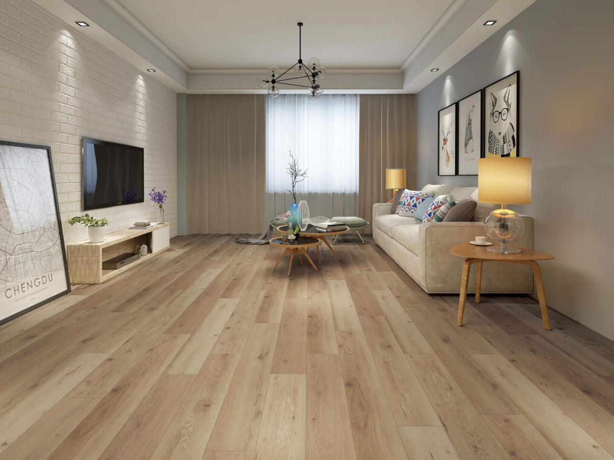 Diamond Surfaces - Aquashield HPL Collection 7 in. x 60 in. Luxury Vinyl - Big Pine Key floor installation