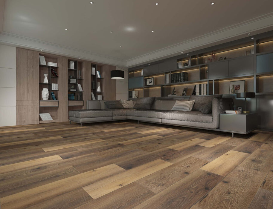 Diamond Surfaces - Aquashield HPL Collection 7 in. x 60 in. Luxury Vinyl - Bahia Honda Key floor installation