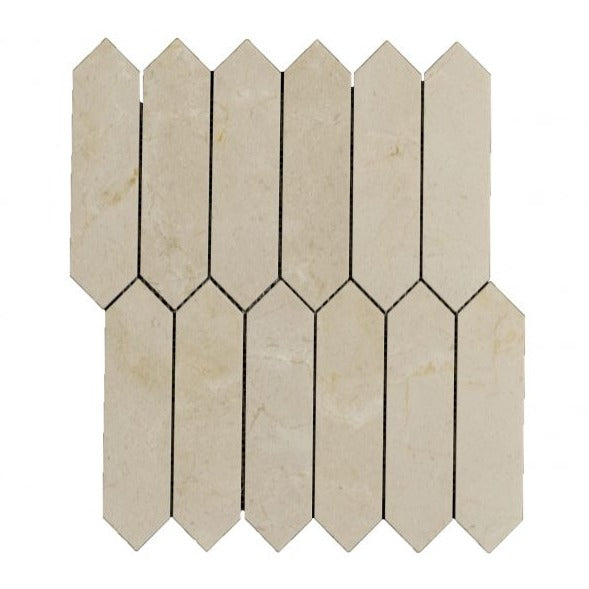 Soci Tile - Classic Series - Picket Pattern Crema Marfil