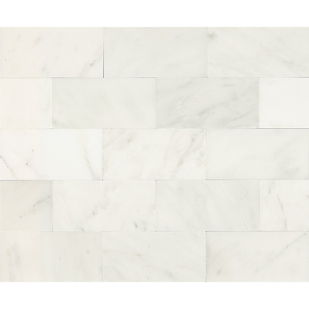 Daltile - First Snow Elegance 3 in. x 6 in. Natural Stone Tile - Honed ...