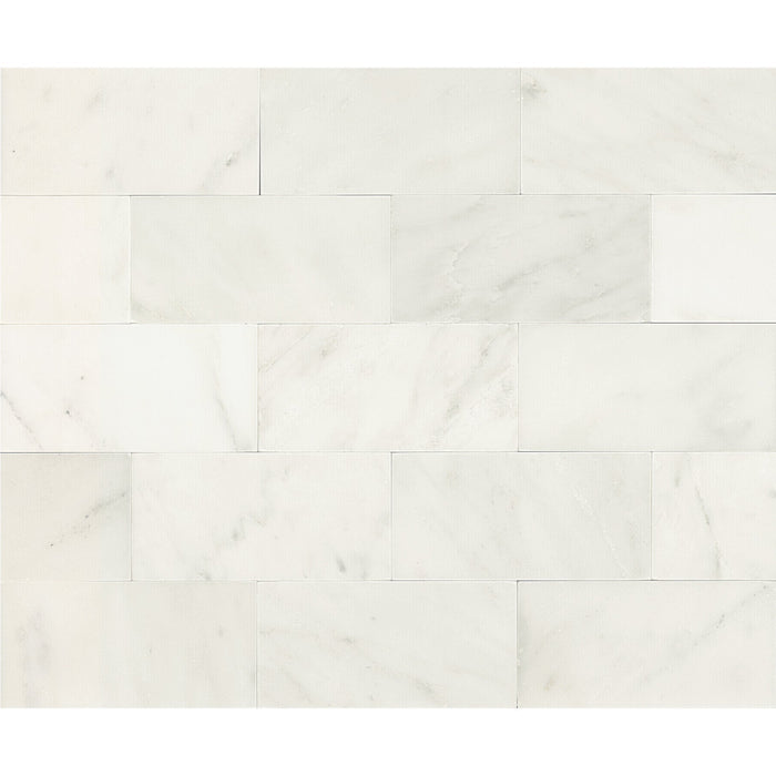 Daltile - First Snow Elegance 3 in. x 6 in. Natural Stone Tile - Honed