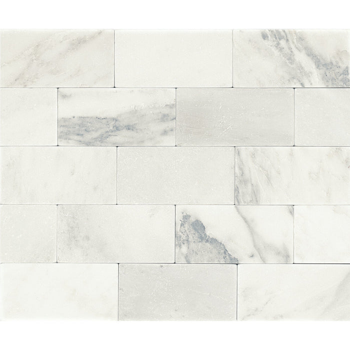 Daltile - First Snow Elegance 3 in. x 6 in. Natural Stone Tile - Polished