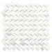 Daltile - Stone A La Mod - Basketweave Mosaic - 1 1/2" x 3/4" - Honed - Contempo White