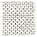 Daltile - Stone A La Mod - Oval Mosaic - 1 1/2" x 3/4" - Polished - Contempo White