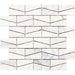 Daltile - Stone A La Mod - Wedge Mosaic - 2" x 3" - Polished - Contempo White