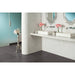 Daltile - Stone A La Mod - Oval Mosaic - 1 1/2" x 3/4" - Polished - Contempo White Installed