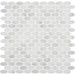 Daltile - Carrara White Oval Mosaic - Polished