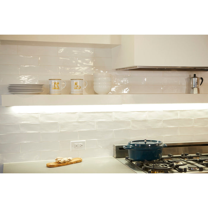 Daltile - Artigiano™ - Italian Alps™ 3 in. x 12 in. Glazed Ceramic Wall Tile Installed