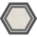 Daltile - Bee Hive 24 in. x 20 in. Porcelain Tile - Cool Honeycomb
