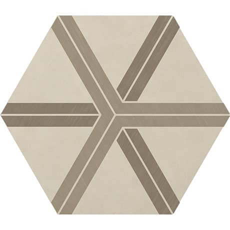Daltile - Bee Hive 24 in. x 20 in. Porcelain Tile - Warm Plot