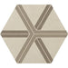 Daltile - Bee Hive 24 in. x 20 in. Porcelain Tile - Warm Plot