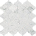 Daltile - Carrara White Baroque 3 in. x 3 in. Mosaic - Polished
