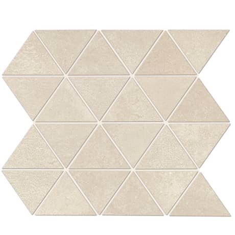 Daltile Chord 3 in. Triangle Porcelain Mosaic - Sonata White