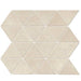 Daltile Chord 3 in. Triangle Porcelain Mosaic - Sonata White